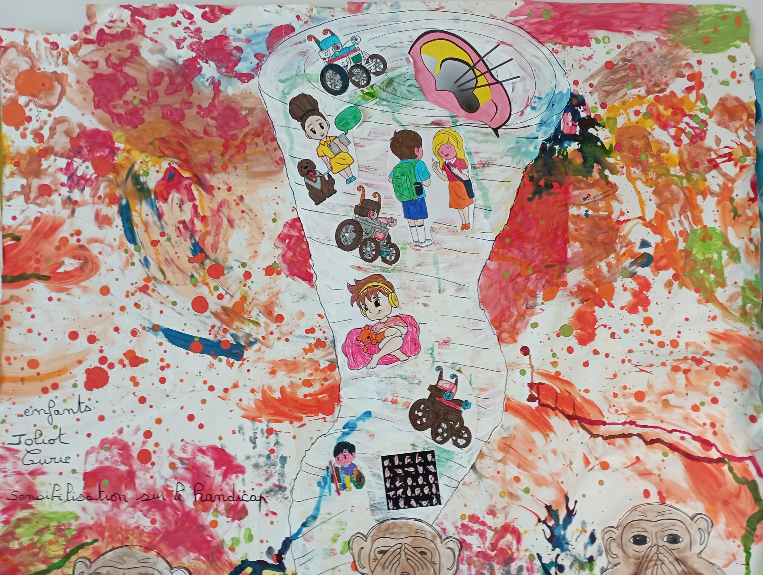 Fresque pour la journée de sensibilisation au handicap